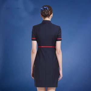 カスタムエアウェイズユニフォームスチュワーデスエアパイロットスチュワーデスホステスキャビンクルーフライトアテンダント航空ユニフォーム - Product Image 6