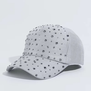Unisex 5-Panel Formal Sporty <b>Waterproof</b> Corduroy Baseball <b>Cap</b> with Diamond Rhinestone Fruit Design - Product Image 2