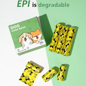 Yellow Bone Style Pet Waste Bags Thickened HDPE Portable Dog Poop Bags Open Mouth Design For Dog Walking - Product Image 3