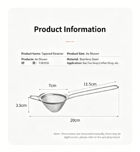Outil de bricolage pour le thé aux fruits à la maison : passoire conique triangulaire en acier inoxydable pour boissons - Product Image 5