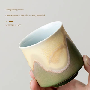 Vente en gros de tasses à thé culturelles en céramique Ensemble de tasses transformées au four Quad-Colors avec hôte pour cadeau d'entreprise - Product Image 5