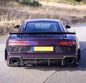 Pare-chocs de voiture en fibre de carbone sèche de style capot de la meilleure qualité 2019-2023 pour <span class=keywords><strong>Audi</strong></span> <span class=keywords><strong>R8</strong></span> Diffuseur arrière - Product Image 4