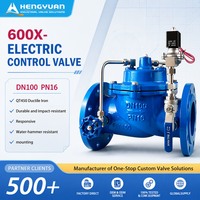 Vanne de commande hydraulique à solénoïde HY 600X pour le débit d'eau