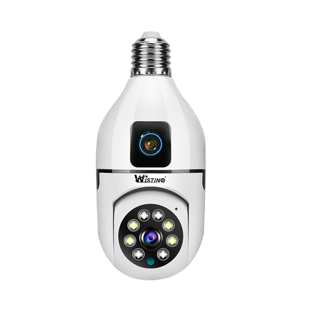Wistino 1080p Dual Lens Wireless V380pro Security Camera H.265 Audio Night VIsion Motion Detection Alarming Surveillance Product