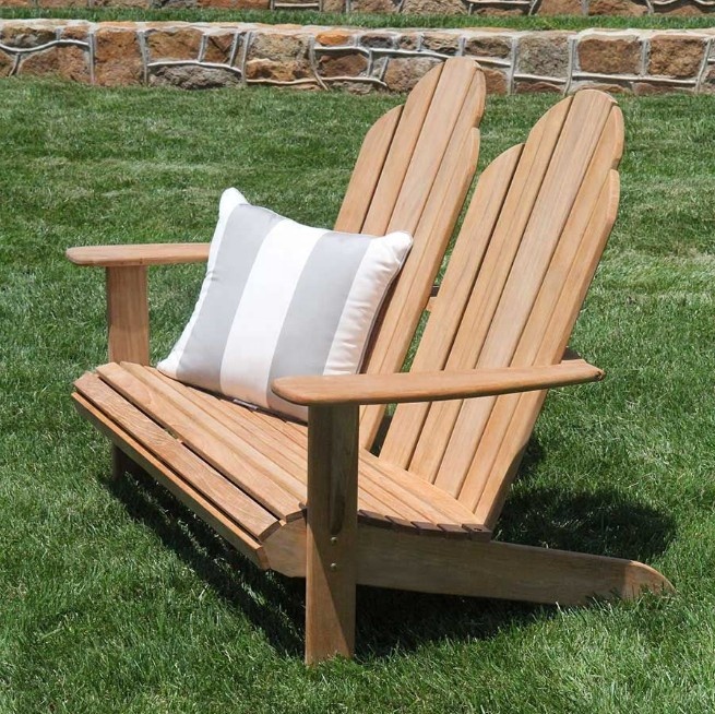 Outdoor patio garden sofa adirondack chair teak lounge chair furniture wood