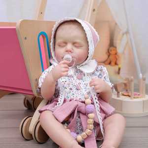 Muñeca Bebé <span class=keywords><strong>Reborn</strong></span> <span class=keywords><strong>de</strong></span> Vinilo Suave <span class=keywords><strong>de</strong></span> 20 Pulgadas, Modelo <span class=keywords><strong>de</strong></span> Juguete Realista <span class=keywords><strong>de</strong></span> Recién Nacido, Regalo para Cumpleaños, Días Festivos y Festivales - Product Image 2