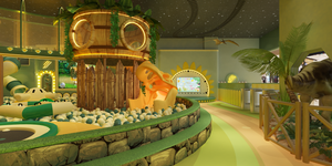 Sân chơi trong nhà mềm chơi Thiết bị hồ bơi bóng trượt Trampoline công viên tùy chỉnh khủng long rừng phiêu lưu cho bé Đồ chơi trẻ em - Product Image 6