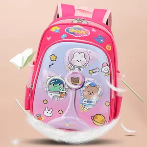 Hot Selling 3D School Backpack Bags For Kindergarten Primary Kids Girls Boys Cartoon Character Waterproof Nylon School Bag