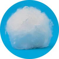 Fibre de polyester microfibre vierge type duvet 0.9D*32mm pour rembourrage