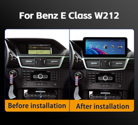 Écran de voiture Linux 10,25 pouces IPS double système pour Mercedes Benz Classe E W207 W212 NTG 4.0 5.0 Autoradio avec Carplay sans fil