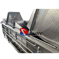 Hoog rendement automatische fruit- en groenteblancherings- en koelmachine, warmwaterblancheringsapparatuur voor voedselverwerkingsfabrieken