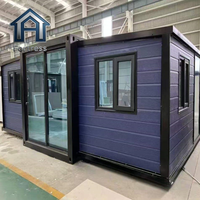 Maison conteneur extensible de 20 pieds ou 40 pieds avec cuisine et salle de bain complètes, résistante aux tremblements de terre, maison modulaire conteneur portable