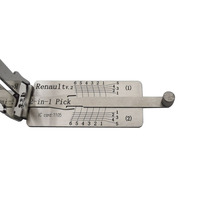 Lishi Serrurier outils Pour Renault V.2 2 en 1 et décodeur d'allumage de voiture et serrure de porte