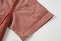 Veste de chef professionnelle OEM pour restaurant, bar, hôtel, respirante, à manches courtes, avec ventilation latérale en maille