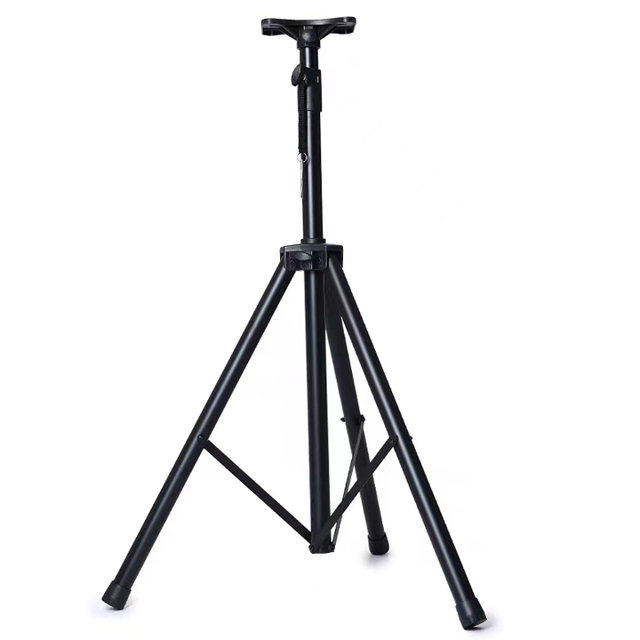 ENB 1.8m Heavy Duty Tripod Speaker Stand All Iron Adjustable PA DJ Stage Lighting Support with Rack 3 Months Warranty