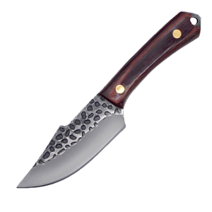 Ensemble de couteaux de cuisine écologiques multifonctions en acier inoxydable avec manche en bois pour découper et désosser la viande, outil de survie portable - Product Image 1