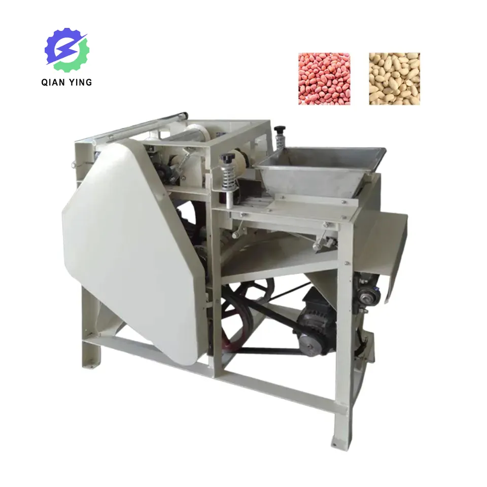 Otomatik fındık işleme Shelling fıstık yerfıstığı kırmızı cilt çıkarma çatlama kırıcı badem Areca somun soyma makinesi
