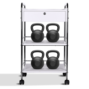 Hiện đại 2 cấp <span class=keywords><strong>MDF</strong></span> Spa Xe đẩy giỏ hàng với tùy chỉnh vẻ đẹp phân cho gỗ Beauty Salon & phòng tập thể dục sử dụng - Product Image 6