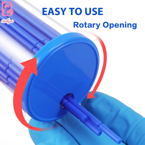 Beiqili muestra gratis 100 unids/caja plástico desechable limpieza Punta de pestañas extensión máscara pestañas Micro cepillo <span class=keywords><strong>Hisopos</strong></span> - Product Image 3