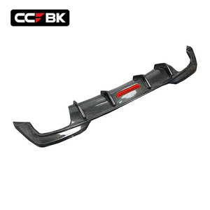 Difusor de Parachoques Trasero de Fibra de Carbono Seca para <span class=keywords><strong>BMW</strong></span> G20 G21 M Sport 320i 325i 330i 340i 2019-2022, Alerones Laterales con Luz de Freno LED - Product Image 4
