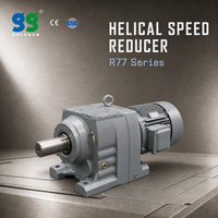 Réducteur à engrenages hélicoïdaux à dents rigides GOLDGUN R77, moteur 7,5 kW, boîte de vitesses à haute vitesse de charge pour mélangeurs industriels, disponible en OEM/ODM