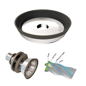 Meule CNC circulaire en acier à grande vitesse à cinq axes CBN diamant en résine pour le fraisage de fraise - Product Image 3