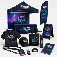 Paquete de Exhibición Personalizado para Eventos con Carpa Plegable, Banner, Cubierta para Mesa, Bandera para Festival, Stand de Patrocinador, Promoción