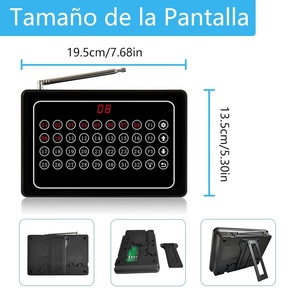 Système d'Appel Infirmier Sans Fil : 1 Récepteur d'Affichage, 20 Boutons d'Urgence, Pager pour Personnes Âgées, Maisons de Retraite, Hôpitaux, Équipement Médical - Product Image 6