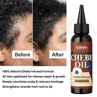 Ensemble complet de soins capillaires Oalen Chebe, shampooing, après-shampoing, beurre, poudre et huile Chebe africains pour une croissance capillaire forte, la réparation des cheveux secs