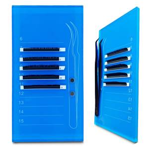 <span class=keywords><strong>Palette</strong></span> de cils en acrylique avec porte-pince magnétique, nuancier pour épiler les yeux, nouveauté - Product Image 2