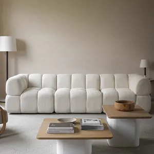 Living Room Furniture Wohnzimmer Cloud Couch Comfortable Mario Bellini Corner Sofa White Modern Sectional L Shape 3 Seater Sofa