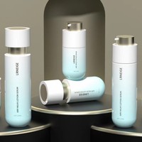 Ensemble de flacons et pots en verre pour cosmétiques, design unique, bouchon rotatif noir, emballage pour cheveux, lotion pour soins de la peau, pompe, crème, 50g, 100g