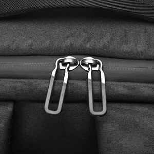 Mochila USB Antirrobo Inteligente para Portátil, Mochila de Gran Capacidad, Multifuncional, de Nailon, Rosa, Suave, Moderna, Negra, Impermeable - Product Image 4