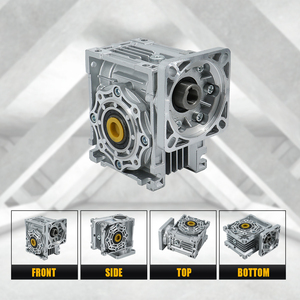 HLTNCWorm Gear Reducer NMRV040 Input Hole 14mmoupput Hole 25mm Gear Ratio <strong>Worm</strong> <strong>Gearbox</strong> for 80 110 130 mm Servo Motor or 110mmcnc - Product Image 3