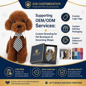 Collier <span class=keywords><strong>pour</strong></span> chien en coton doux réglable, personnalisé avec logo, vente en gros, faible MOQ, sangle de cou confortable et luxueuse <span class=keywords><strong>pour</strong></span> petits et grands chiens - Product Image 4