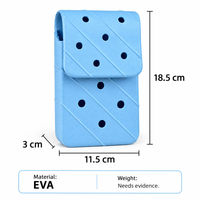 Pochette de téléphone EVA, accessoire, 11,5x3x18,5cm, mini sac à bandoulière perforé imperméable pour la plage et les voyages, vente en gros