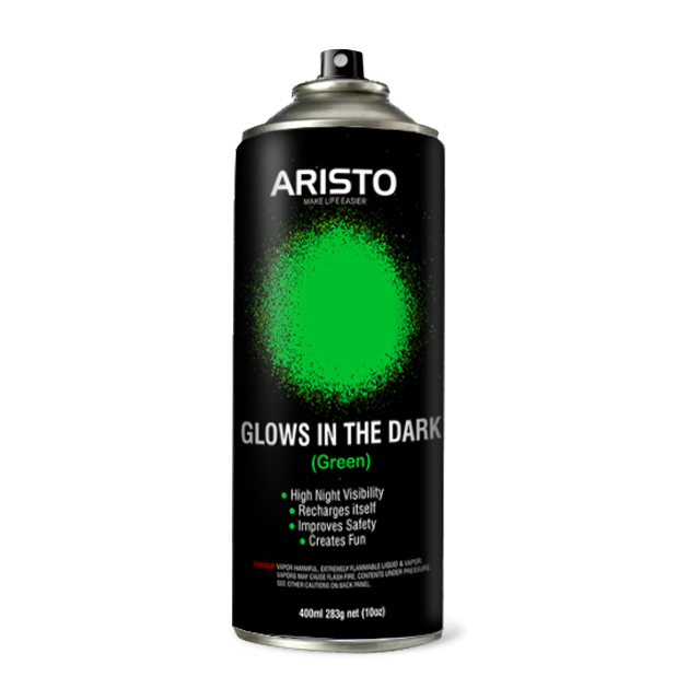 Aristo Glow in the Dark Spray Paint Night Paint Spray