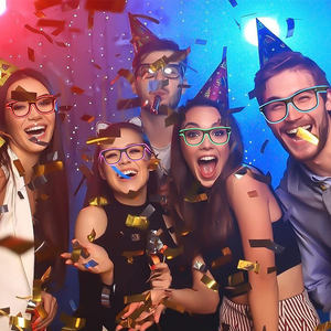 Lunettes LED phosphorescentes pour concerts de <span class=keywords><strong>musique</strong></span> avec fil EL, fournitures de fête, nouveauté, <span class=keywords><strong>2022</strong></span> - Product Image 6