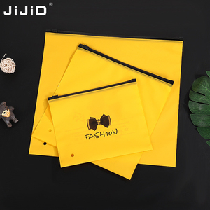 JIJID Custom Matte Print Poly Zipper Lock <strong>Tshirt</strong> Bag Frosted Plastic <strong>Packing</strong> Custom logo Plastic Seal Bags for <strong>Tshirt</strong> - Product Image 5