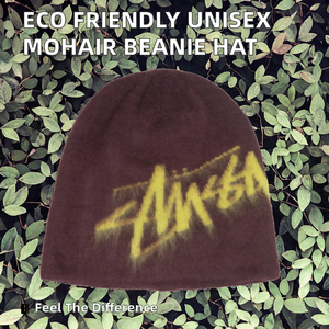 Chapeau en mohair unisexe respirant et léger, respectueux de l'environnement, imprimé à l'écran, délavé, déchiré, logo personnalisé, lettre/caractère Y2K - Product Image 2