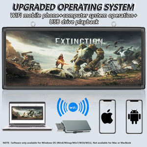 P6 Ticari Dış Mekan LED Tabela 40x18 inç Tam Renkli Dijital Ekran WiFi/USB Programlanabilir Kayan Yazılı Görüntülü Video 5000cd - Product Image 3