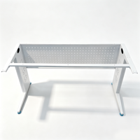 Table de formation robuste pour bureau, salle de conférence, école, salle de classe, atelier, bureau d'étude, pieds en métal, plateau en MFC, fixe, durable