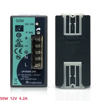 Reignpower 50W 12V 24V Fuentes de alimentación Carril DIN Potencia industrial Salida única Fuente de alimentación de CA a CC Fuente de alimentación conmutada regulada