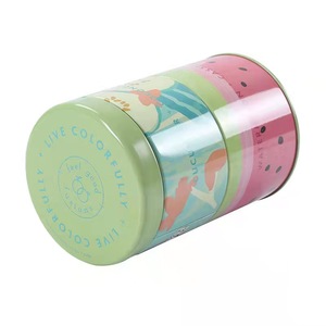 Cấp Thực Phẩm Tùy Chỉnh Thiết Kế In <span class=keywords><strong>2</strong></span> Lớp Stackable Vòng <span class=keywords><strong>Tin</strong></span> Biscuit Bao Bì Giáng Sinh Kim Loại Cookie Hộp Thiếc - Product Image 1