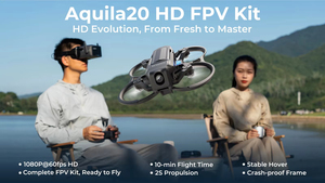 outdoor New Aquila20 <b>Micro</b> Indoor Beginner FPV Racing <b>Drone</b> Whoop Full SetRTF BNF Kit with FPV Goggles and Remote Controller UAV - Product Image 2