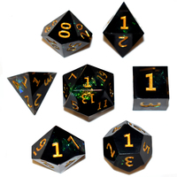 Dungeons & Dragons Dés en résine Jeu de société RPG Dés en résine Ensemble de 7 dés du MDN