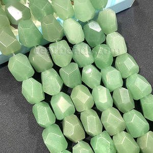 Perles de pierres précieuses naturelles en polygone de forme libre à facettes irrégulières, brin de pierres précieuses pour la fabrication de bijoux à bricoler soi-même (13x17mm, 20CM) - Product Image 2