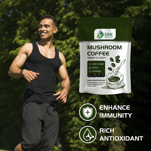 Café aux champignons produisant des bienfaits pour le cerveau : enrichi en Crinière de lion et Vitamine B, aide à stimuler la vigilance et à améliorer la mémoire. - Product Image 5