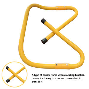 <span class=keywords><strong>Hurdles</strong></span> de football pliables et réglables en hauteur (2 hauteurs), en PVC, pour l'entraînement et la vitesse - Product Image 3