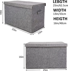 Patlayıcı Modeller Büyük Boy Ayarlanabilir Kolay Monte Edilen Ev Tipi Giysi Arka Araba Karton Saklama Kutusu >35L Ağır Hizmet Tipi Yeni - Product Image 6
